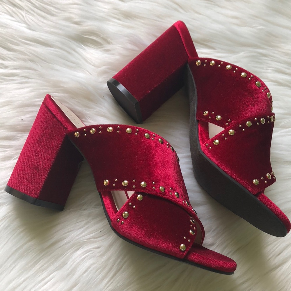 Cole Haan Gabby Studded Slip-On Block Heel Sandal - Picture 8 of 8